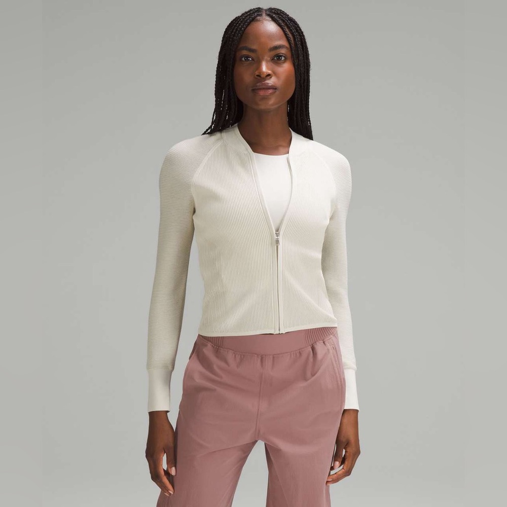 Lululemon Lightweight Ribbed Knit Jacket